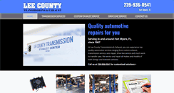 Desktop Screenshot of leecountytransmission.com